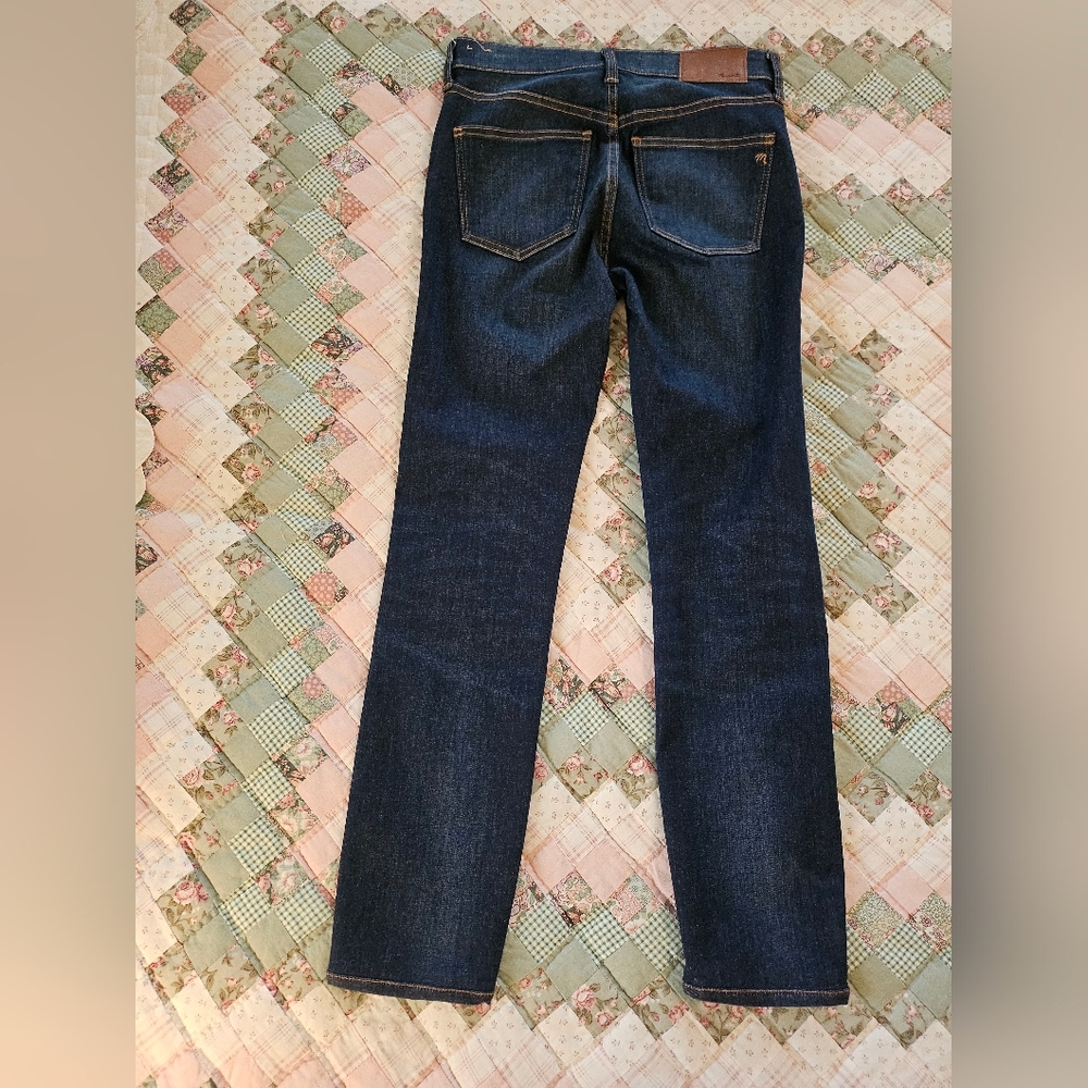 Madewell Dark Blue High Rise Skinny Jeans - Picture 2 of 9